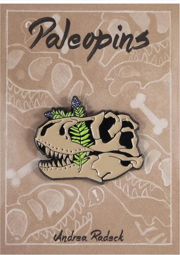 Vista 2 de T-Rex PaleoPins - Pin esmaltado de dinosaurio