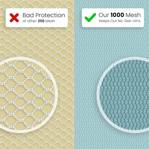 Vista 3 de Mosquitera de bebé para cochecito, portabebés y moisés – Cordón elástico para una red de ajuste cómodo – Red de insectos para correr, asiento