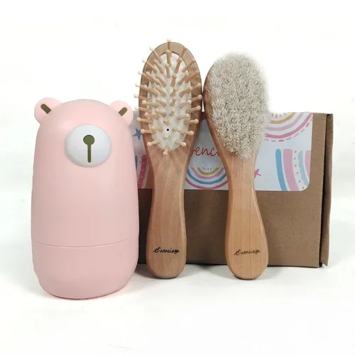 Vista 8 de Juego de cortaúñas para bebés, conjunto de manicura para bebés y pedicura con estuche lindo. Set de regalo para recién nacidos, bebés y niños