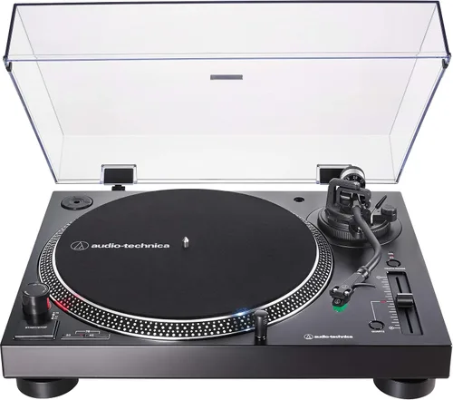 Vista 2 de Audio-Technica AT-LP120XUSB-BK - Tocadiscos de accionamiento directo (analógico y USB) y Audio-Technica AT6013a Limpiador de discos antiestático