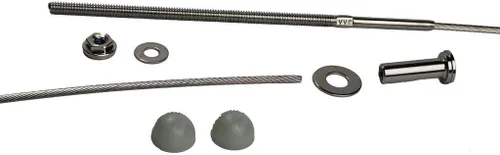 Vista 14 de Kit de barandilla de cable de 1/8 pulgadas para postes de madera, 5 pies de longitud, acero inoxidable 316, no requiere engarzado, barandilla