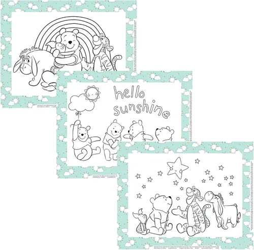 Vista 10 de J.L. Childress ColorMe - Manteles individuales desechables, se adhieren a los manteles individuales desechables para bebés, niños pequeños y niños