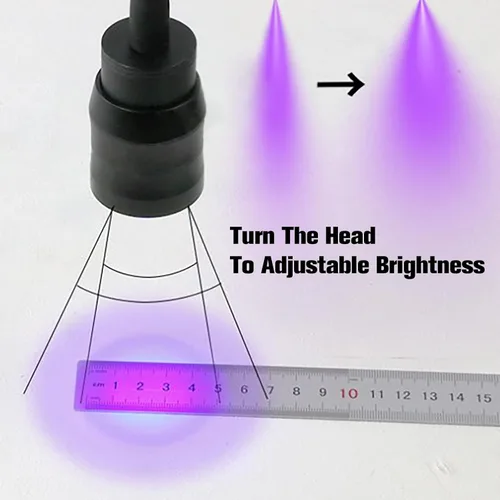 Vista 2 de Luz UV para extensión de pestañas, lámpara de pestañas ajustable, pedal de pie LED, luz de curado de gel UV
