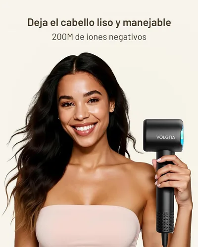 Vista 5 de VOLGITA - Secador de pelo con difusor para cabello rizado, secador de pelo, 110000 RPM, secador de pelo iónico profesional de alta velocidad