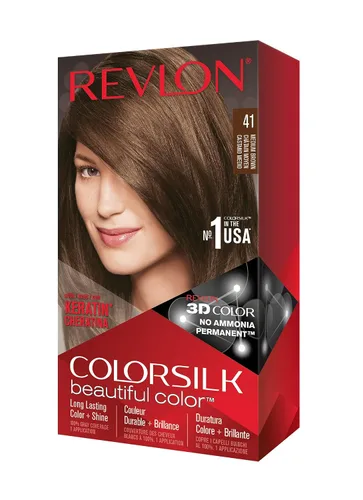 Vista 18 de Revlon ColorSilk Beautiful Color 41 marrón medio 1 ea (paquete de 5)