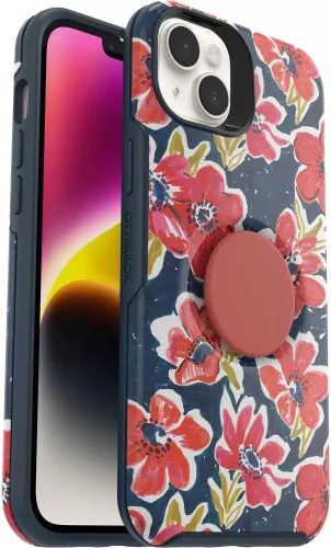 Vista 14 de OtterBox + Pop Symmetry Series - Funda para iPhone 14 Plus (solamente), embalaje no minorista, color negro