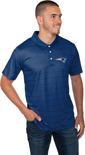 Vista 31 de FOCO Mens NFL Team Logo Striped Polyester Polo Short Sleeve Shirt