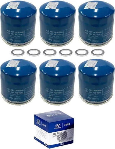 Vista 6 de Filtro de aceite original para Hyundai 26300-35504