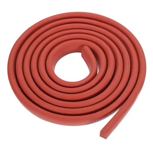 Vista 33 de uxcell Varilla de espuma de 3.28 pies, relleno de junta sólida en forma de D de 0.24 x 0.24 pulgadas, tira de sellado de espuma para protector
