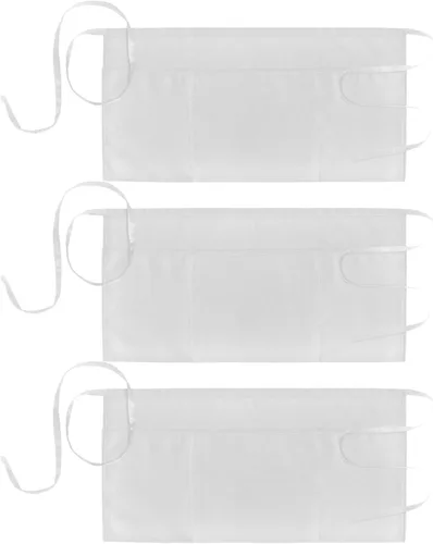 Vista 11 de Xornis Waist Aprons with 3 Pockets Waitress Server Waiter Half Short