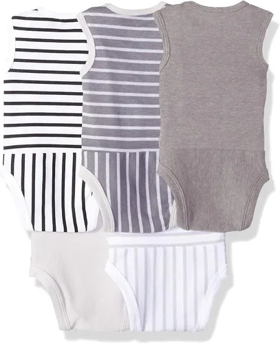 Vista 14 de Hanes Body unisex para bebé, Ultimate Flexy sin mangas para niños y niñas, paquete de 5