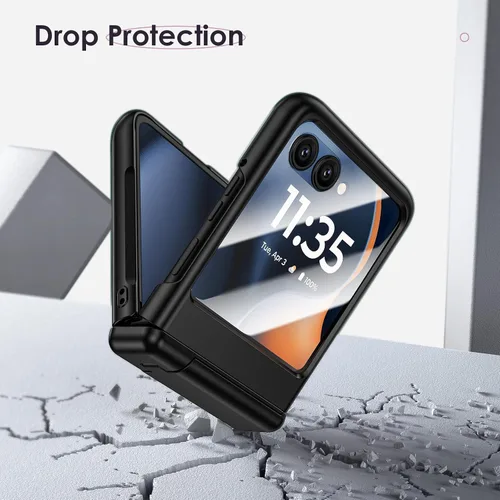 Vista 7 de Maxdara Funda magnética para Motorola Razr 2025/2024, con soporte oculto, compatible con MagSafe, protector de pantalla integrado, protección