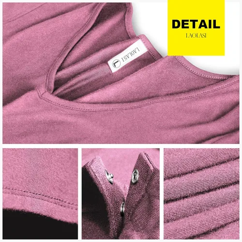 Vista 4 de LAOLASI Body con cuello en V para mujer, ajustado, casual, extensor