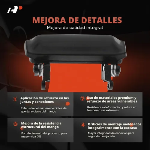 Vista 4 de Manija de puerta exterior lateral delantera o trasera A-Premium