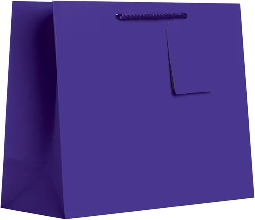 Vista 4 de Jillson Roberts Bolsas de regalo grandes a granel disponibles en 14 colores, negro mate, 120