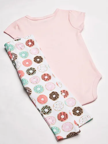 Vista 4 de Hudson Baby Conjunto de pañales, pantalones y zapatos de algodón para bebé