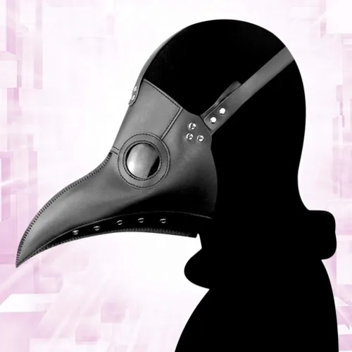 Vista 8 de Máscara de Doctor Máscara Steampunk Bird Beak Máscara de Fiesta de Mascarada Negro