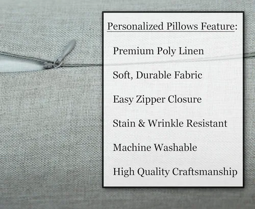 Vista 2 de Almohada de boda personalizada, almohada personalizada con nombre de pareja con corazón, regalo de boda romántico, regalo de compromiso, almohada