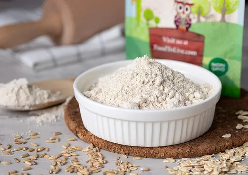 Vista 4 de Food to Live Harina de avena orgánica, 8 onzas, sin OMG, fina, molida a piedra de bayas de avena de grano entero, Kosher, vegano, a granel, ideal