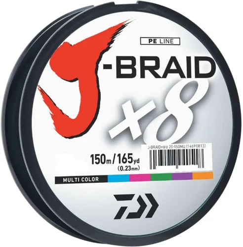 Vista 14 de Daiwa J-Braid Línea trenzada redonda tejida de 8 filamentos, 150 m