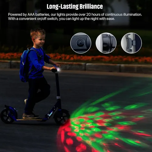 Vista 3 de Luz LED para scooter de discoteca, accesorios de luz para scooter, color RGB y patrones dinámicos, compatible con manillar de scooter, ángulo