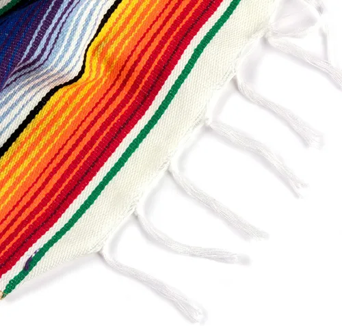 Vista 7 de Camino de mesa mexicano, paquete de 12 unidades, 14 x 84 pulgadas, decoración de fiesta temática mexicana para fiesta del Cinco de Mayo, Serape