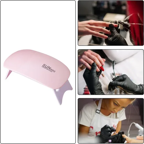 Vista 3 de Lámparas LED para uñas de gel, mini luz UV para uñas, lámpara LED portátil de uñas de 6 W, lámpara de gel para secado de uñas para mujeres y niñas