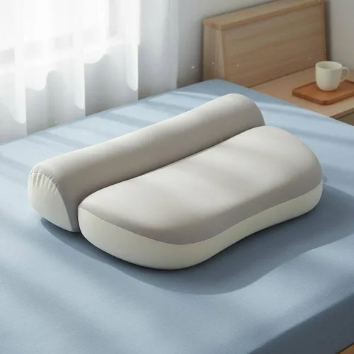Vista 3 de Memory Foam Pillow Cervical Pillow Neck Pillow with Contoured Shape for Neck and Shoulder Alignment Slow Resilient Foam Removable Cover Suitable for