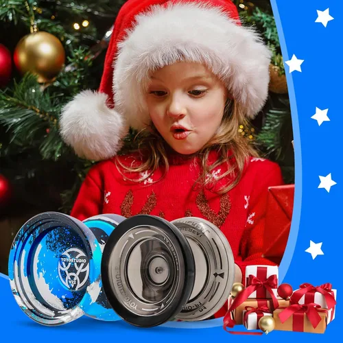 Vista 4 de YOYOSTUDIO Yoyo Profesional para Niños/Adultos, Paquete de 2 Yoyos, Yoyo Sensible V22 & P1, Yoyo de Doble Propósito para Principiante/Avanzado, 10
