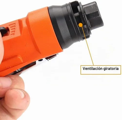 Vista 6 de BAINUO - Máquina de biselado neumática manual, mini herramientas eléctricas de biselado lineal portátil, kit de desbarbado de esquina de arco