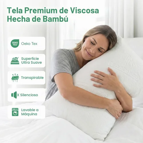 Vista 5 de Fundas protectoras de almohada impermeables de 20 x 26 pulgadas, funda de almohada con cremallera, juego de 2 fundas de almohada de tamaño estándar