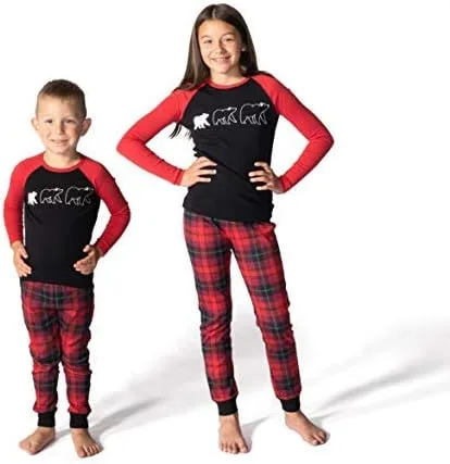 Vista 6 de JumpOff Jo - Matching Family, Mens, Womens, Kids, Infant Pajamas Set, Sizes Infant-Adult 2XL, Bear, Christmas Designs