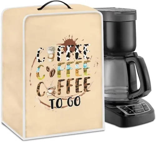 Vista 49 de Mumeson Funda para cafetera de girasol, extra grande, ligera, con asa, cubierta para máquina de café, tostadora, cubierta a prueba de polvo