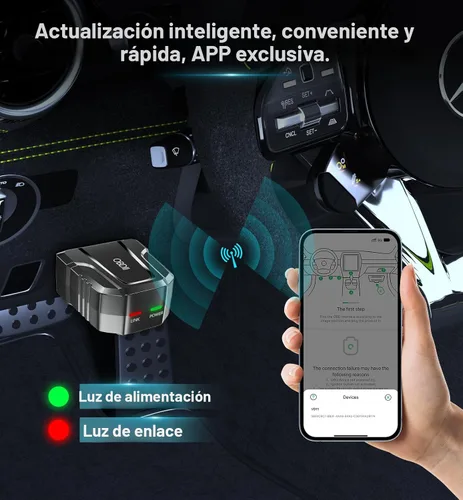 Vista 4 de Escáner OBD2, Bluetooth 5.4, inalámbrico, diagnóstico de automóvil para iOS y Android, prueba de rendimiento, revisión de motor, lector de errores