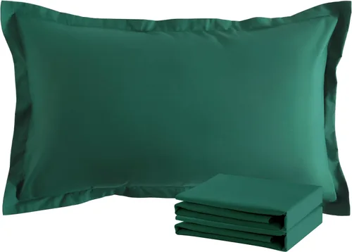 Vista 90 de NTBAY Fundas de almohada estándar, paquete de 2 fundas de almohada de microfibra cepillada de 20 x 26 pulgadas, súper suaves y acogedoras
