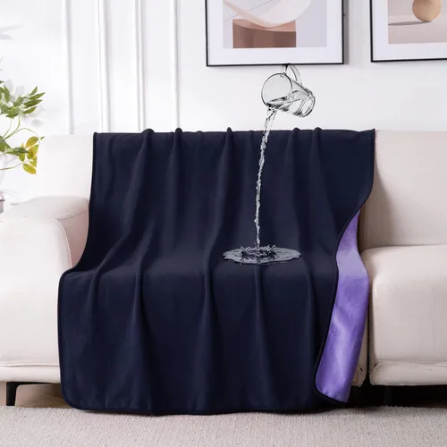 Vista 15 de QiyI Manta Impermeable para Cama Sofá Sillón, Pequeña Lavable Reversible y Reutilizable Manta Decorativa para Mascotas Perro Gato, Cubierta de Sofá