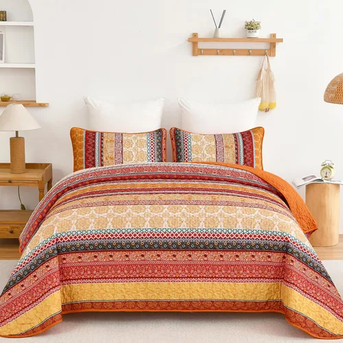 Vista 22 de WONGS BEDDING Juego de Edredón Boho Tamaño Full, Juego de Edredones Bohemios Grises de 3 Piezas, Juego de Ropa de Cama Cubrecama de Microfibra Negro