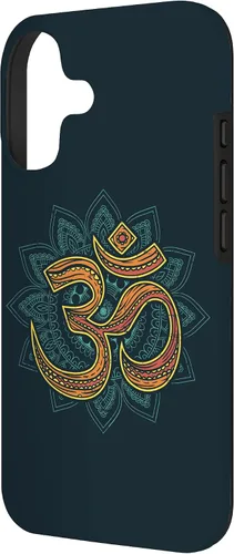 Vista 2 de Funda con diseño de mandala espiritual Om para iPhone 17