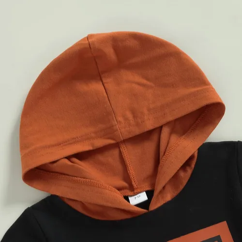 Vista 4 de Mama Is My Bestie, ropa de bebé para niños y niñas, camisa con letras, mameluco + pantalón deportivo de color sólido, traje de verano de 2 piezas