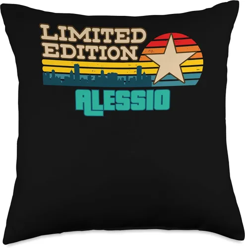 Vista 4 de Edición limitada Alex Retro Radio Cassette Name Throw Pillow