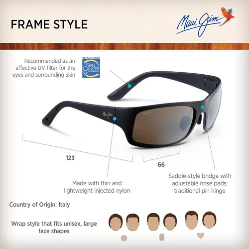 Vista 6 de Maui Jim Haleakala 65 - Gafas de sol para hombre (419)