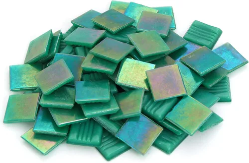 Vista 6 de Milltown Merchants™ Mosaico iridiscente (1 libra, azul marino profundo - 3/4 pulgadas)