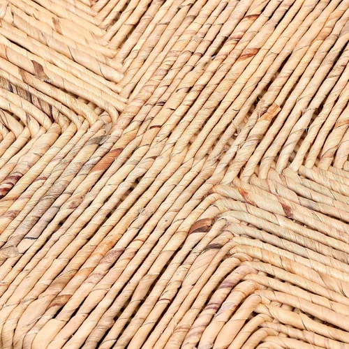 Vista 7 de Juego de 2 taburetes de bar de altura de mostrador, cuerda de papel tejida a mano y marco de metal, taburetes de isla de cocina de granja