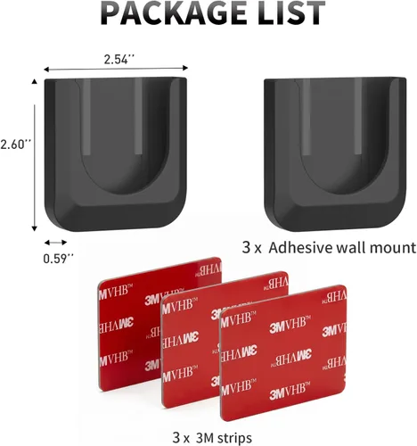Vista 7 de Blink Mini 2K - Soporte de pared adhesivo para cámara, fuerte adhesivo duradero, soporte de montaje para cámara Blink Mini interior, sin taladros
