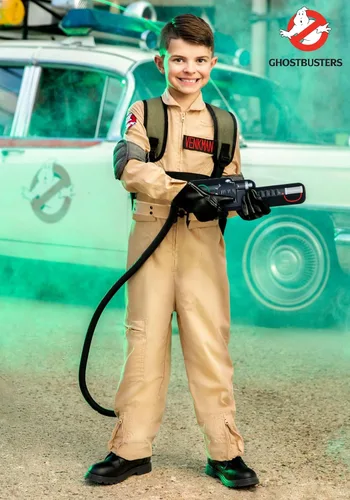 Vista 2 de Disfraz de Cazafantasmas para niños Disfraz de cosplay para niños, disfraz de cosplay de fantasmas, paquete de protones incluido
