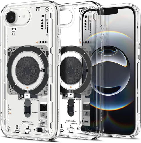 Vista 12 de Spigen Ultra Hybrid MagFit Impresión Digital Directa - Funda para iPhone 16 Pro [Diseño Personalizado][Compatible con Magsafe] - Analógica DDP