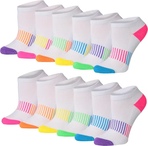 Vista 48 de Tipi Toe Women’s 12 Pack Cushioned Low Cut Socks – Breathable, Moisture-Wicking Athletic Comfort for Running & Daily Wear