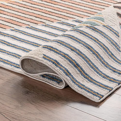 Vista 6 de nuLOOM Skyler - Alfombra contemporánea geométrica de diamantes, 4 x 6, beige