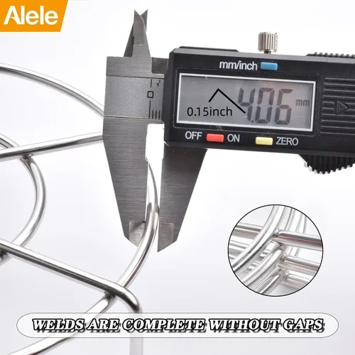 Vista 6 de Alele - 3 estantes de vapor, salvamanteles altos de acero inoxidable de 5.5 pulgadas para olla a presión eléctrica
