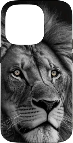 Vista 17 de Funda de retrato oscuro con cara de león para iPhone 16
